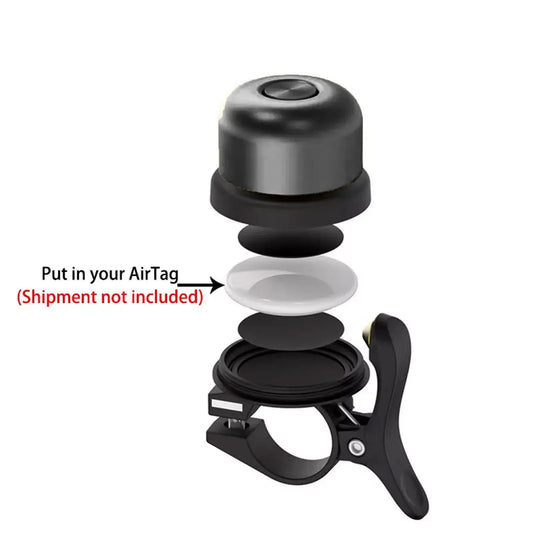 Classic Bike Bell for AirTag Bell Case Waterproof Bike Mount Bicycle Bell for Air Tag GPS Tracker Bike Accessories