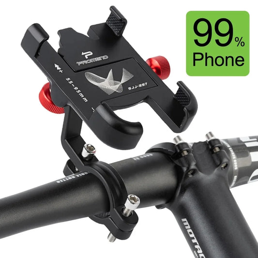 Premium Aluminum Bike & Motorcycle Phone Mount – Secure, 360° Rotatable & Anti-Slip