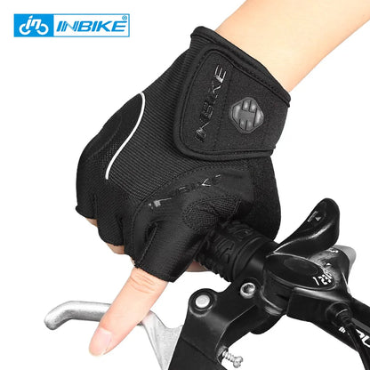 INBIKE Summer Cycling Gloves Half Finger Gel Sport Gloves for Men Women Road Biking Bicycle Gym Fitness Gloves MTB Gloves IF239